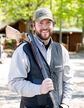 Cody Matson Shooting Instructor Cherokee Rose Sporting Clays, man with shotgun